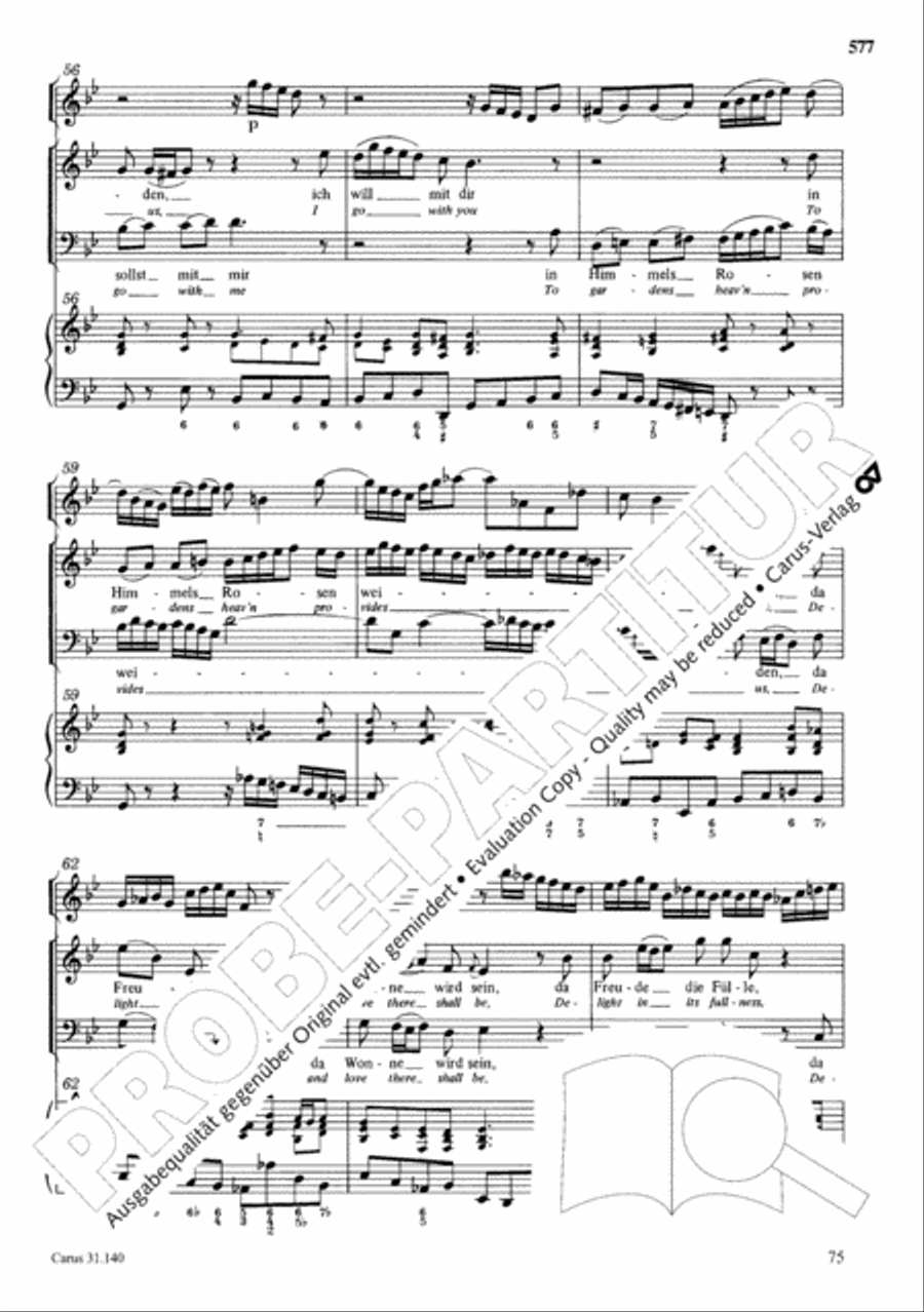The Complete Sacred Vocal Works (Das geistliche Vokalwerk) Voice scores gallery preview page 578