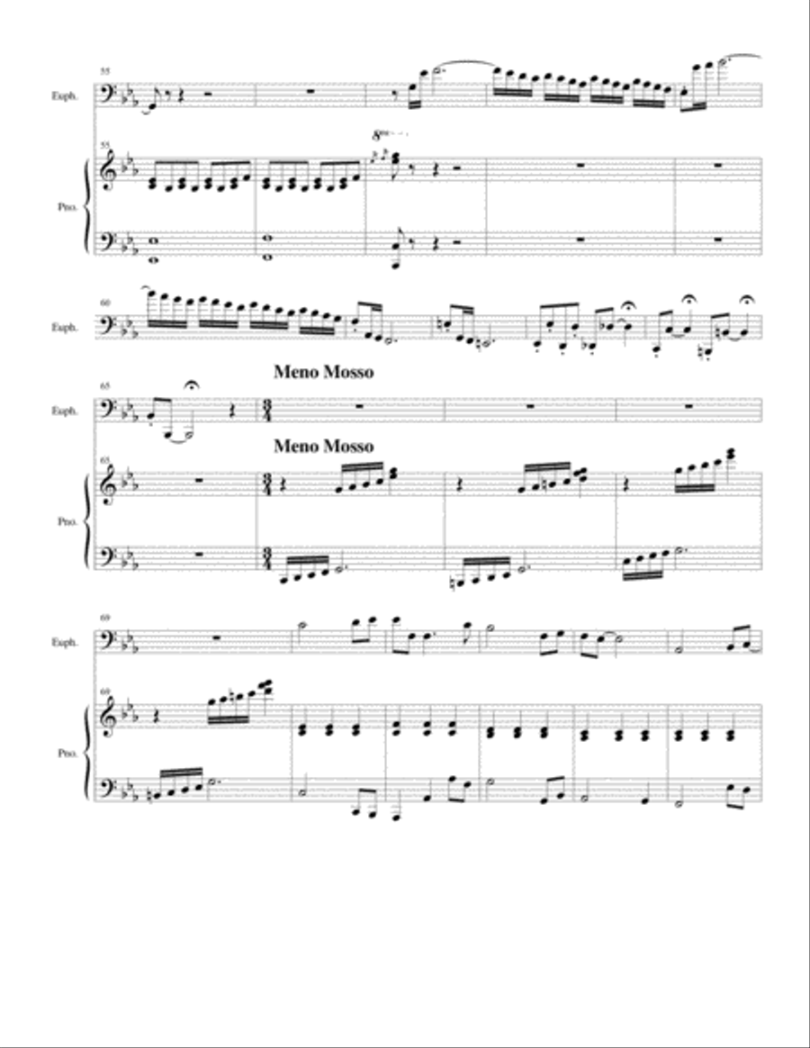 Departure Euphonium scores gallery preview page 4