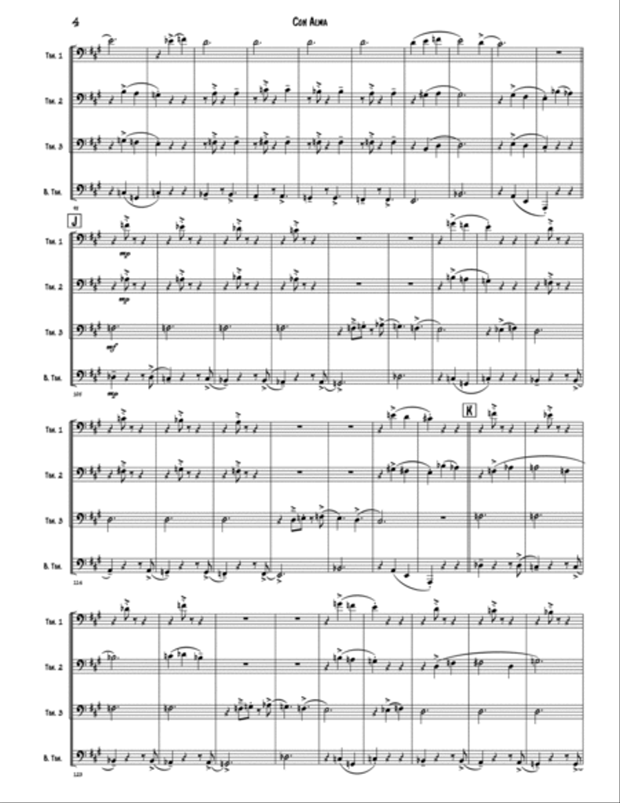 Con Alma Brass Quartet scores gallery preview page 4