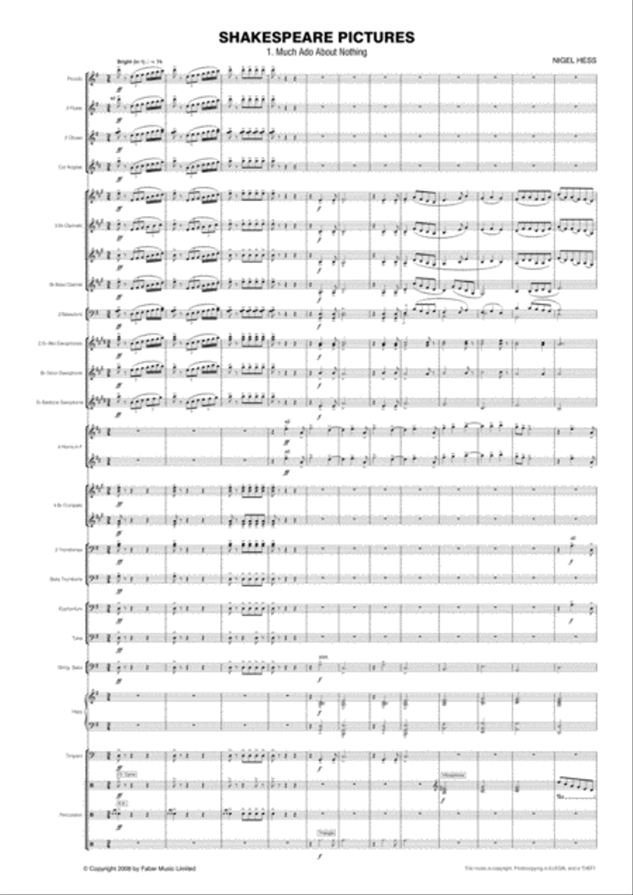 Shakespeare Pictures Concert Band scores gallery preview page 2