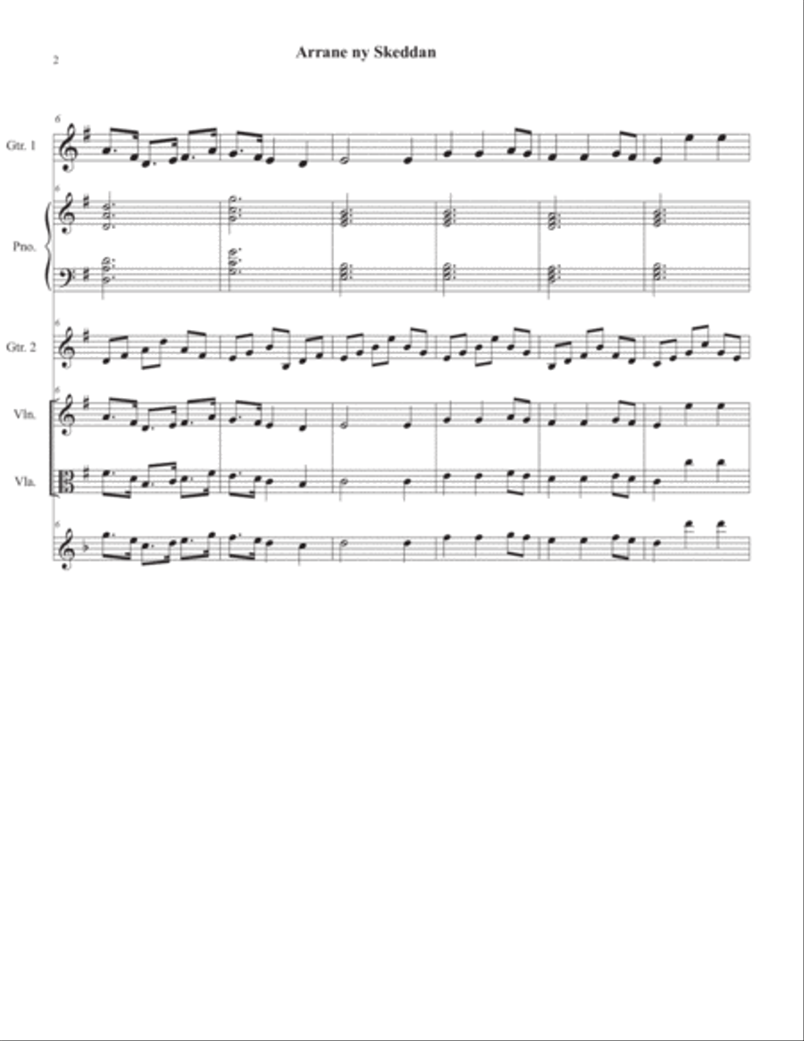 Arrane ny Skeddan Small Ensemble scores gallery preview page 2
