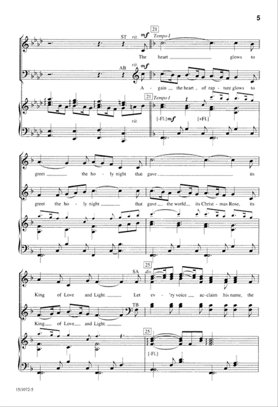 Gesu Bambino Gesu Bambino 4-Part scores gallery preview page 5