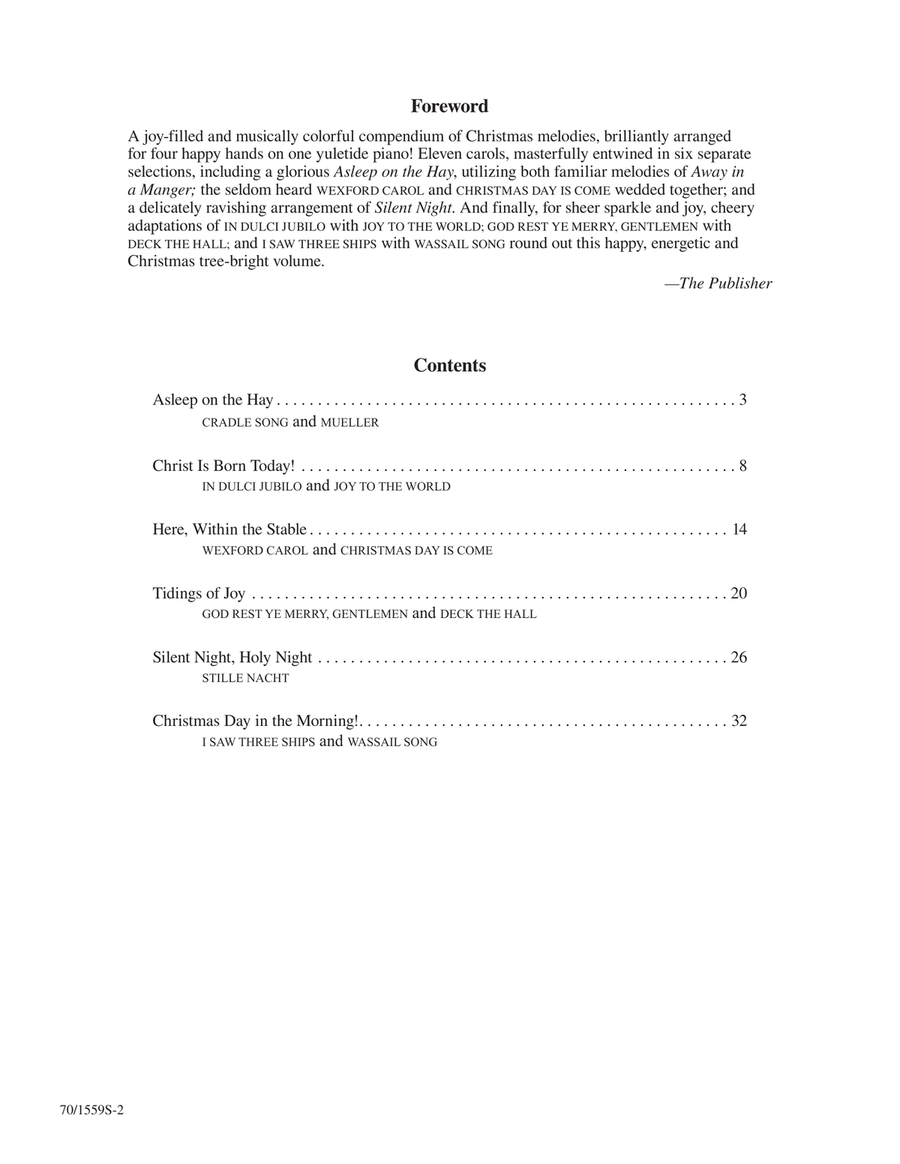 Christmas Day In the Morning! (Digital Download) Piano Duet scores gallery preview page 2