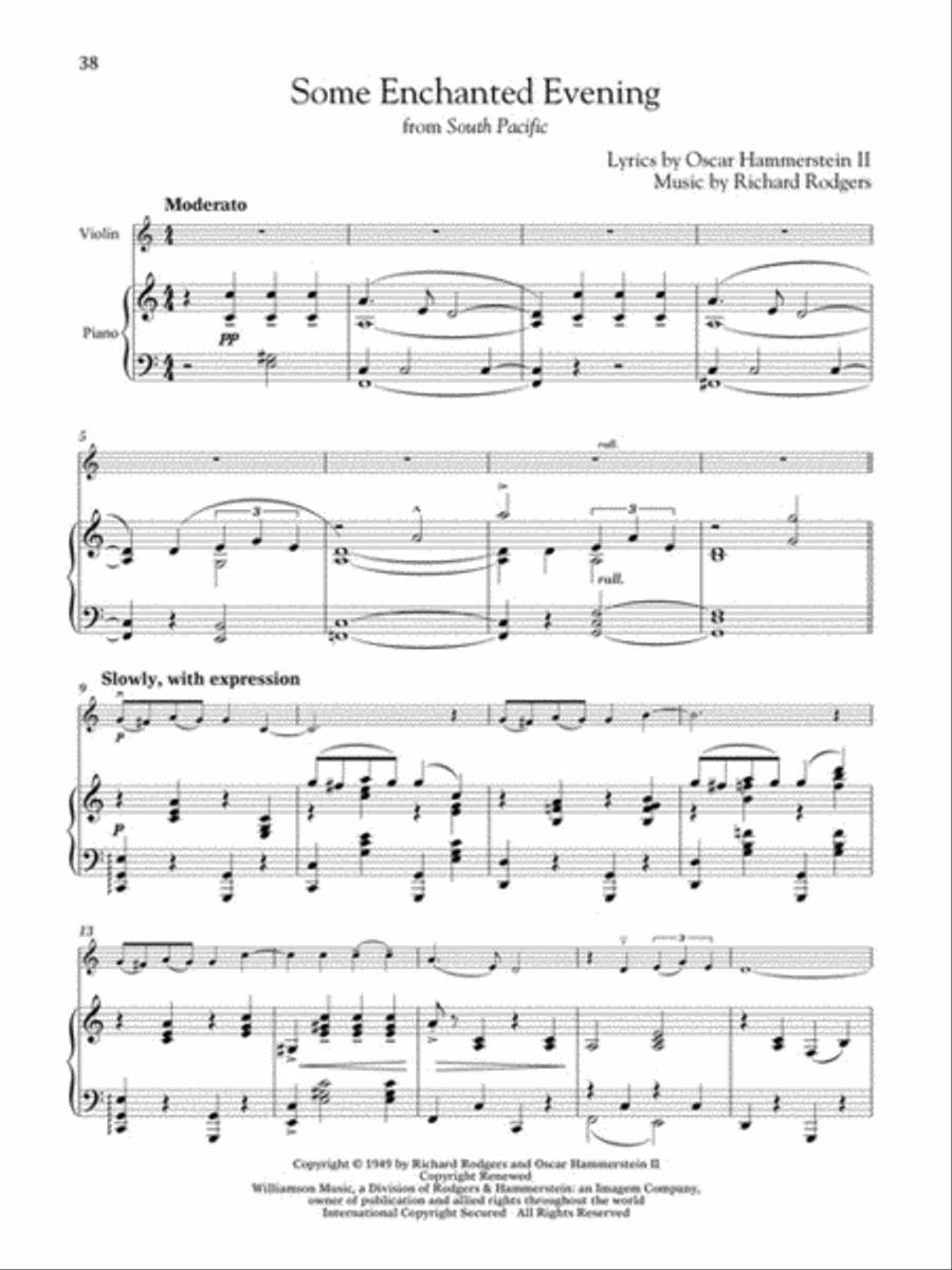 Broadway Songs for Classical Players – Violin and Piano Violin Solo scores gallery preview page 4