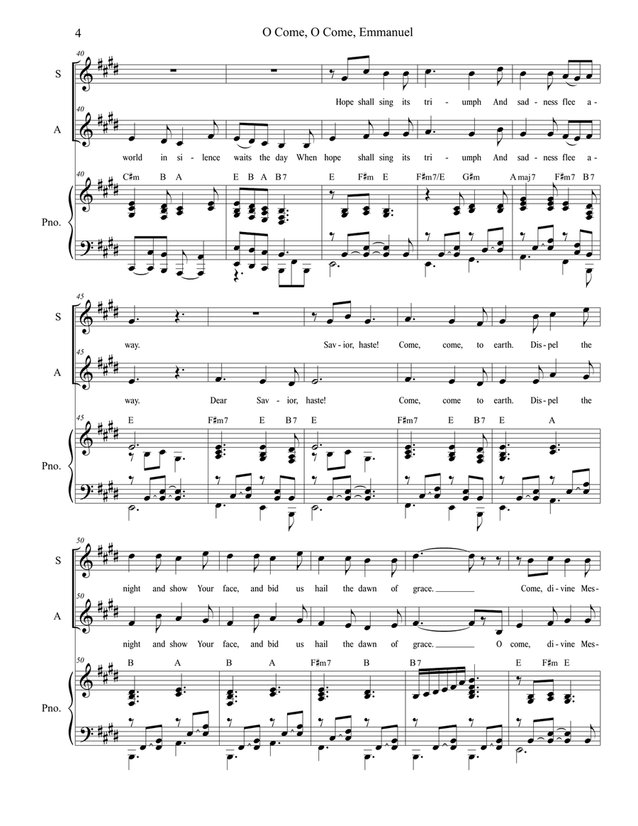 O Come, O Come, Emmanuel (with 