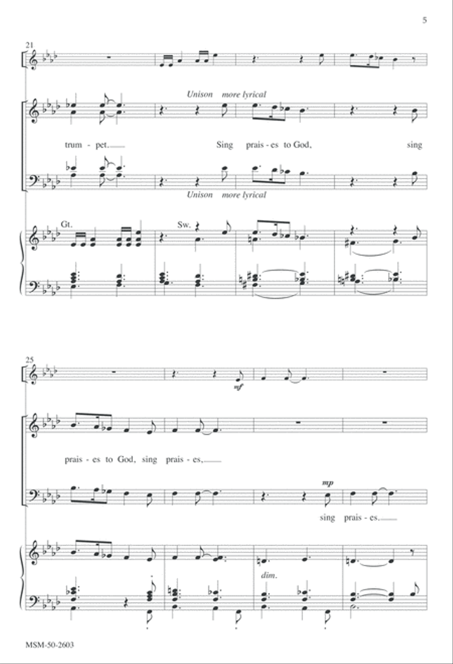 Sing Praises to God 4-Part scores gallery preview page 5