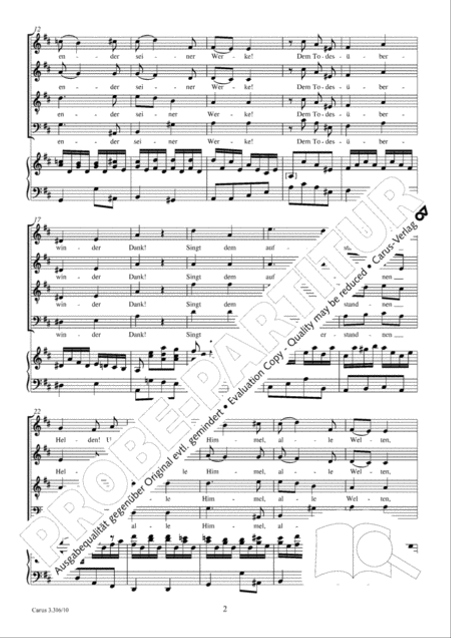 Amen, Lob und Preis und Starke 4-Part scores gallery preview page 3