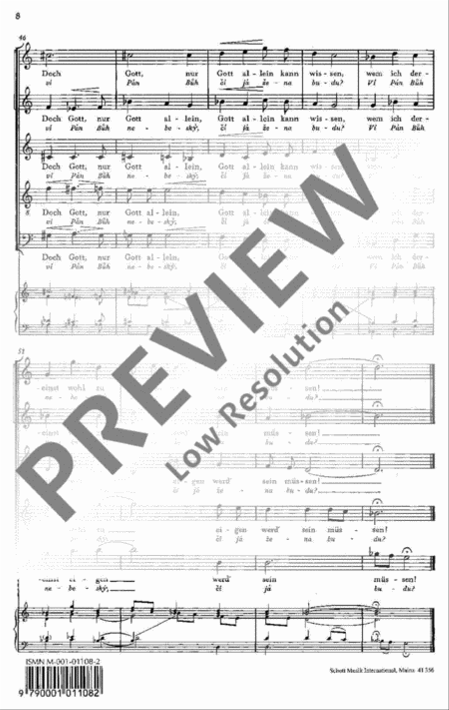Tschechische Madrigale · České madrigaly SSATB scores gallery preview page 9