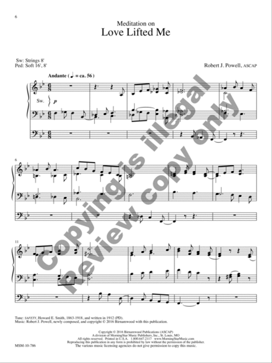 Prayerful Preludes, Set 7 Organ scores gallery preview page 9