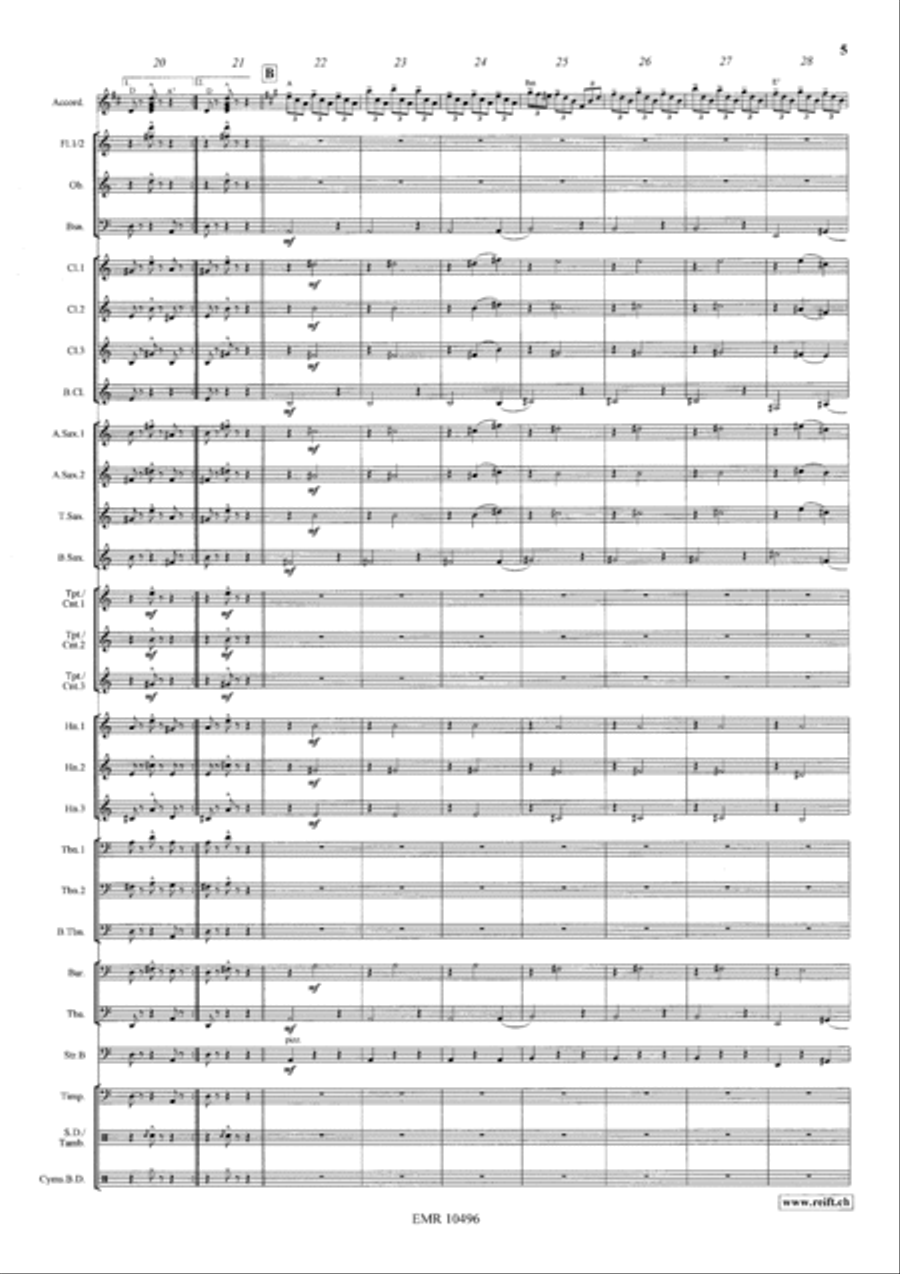 Mazurka Italiana Mazurka Italiana Concert Band scores gallery preview page 6