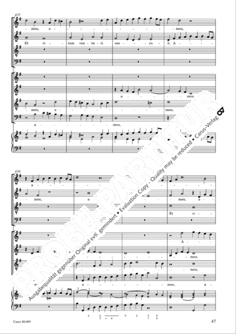 Credo a 8 voci Credo a 8 voci 4-Part scores gallery preview page 48