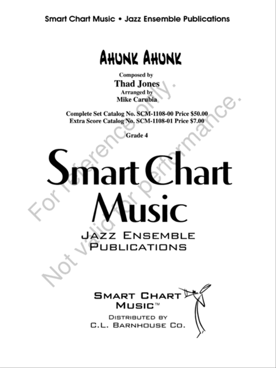 Ahunk Ahunk Jazz Ensemble scores gallery preview page 2