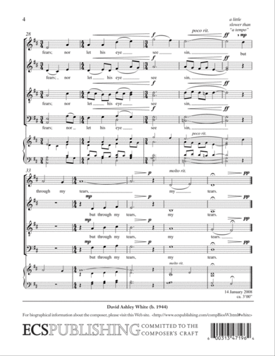 Drop, drop, slow tears 4-Part scores gallery preview page 5