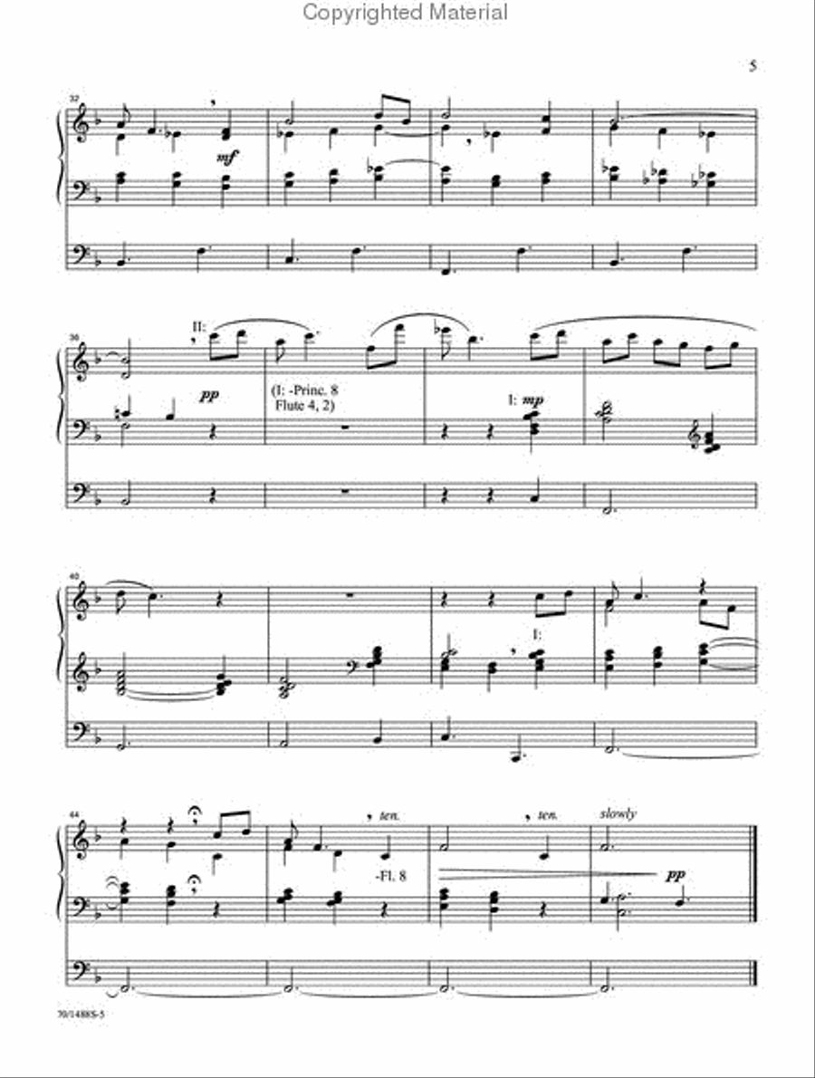 The David Cherwien Hymn Interpretation Series: Hymns of Serenity Organ Solo scores gallery preview page 4
