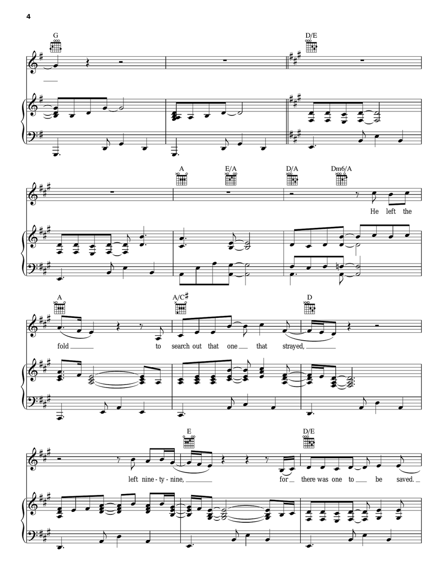 The Shepherd's Call Piano, Vocal, Guitar scores gallery preview page 4