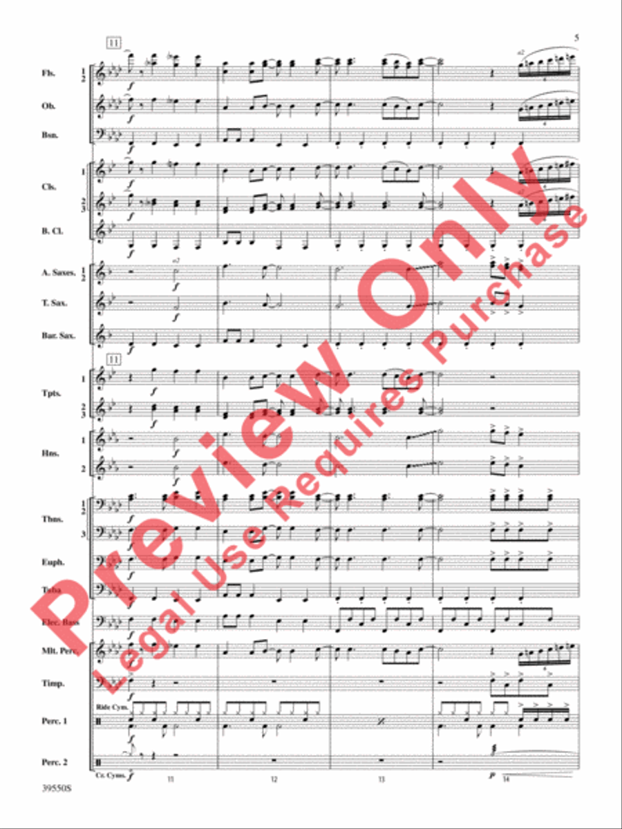 The Rolling Stones on Tour Concert Band scores gallery preview page 6
