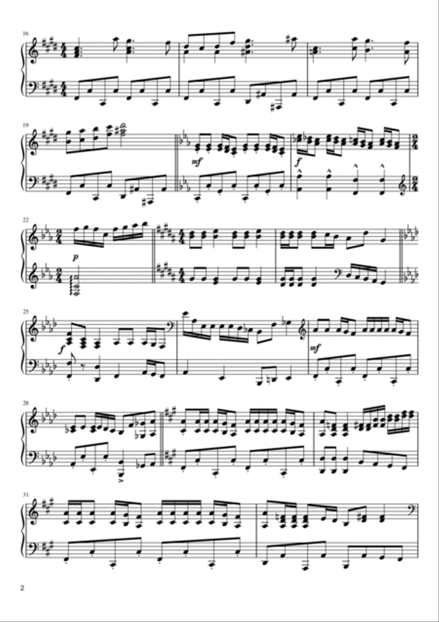 This Is Halloween Piano Solo scores gallery preview page 2