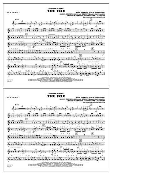 The Fox (What Does The Fox Say?) (arr. Michael Brown) - 3rd Bb Trumpet