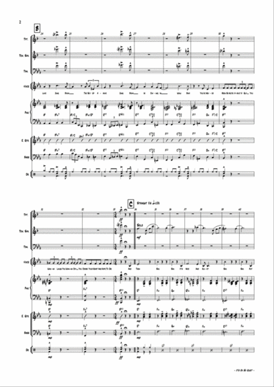 It's Oh So Quiet (und Jetzt Ist Es Still) Jazz Ensemble scores gallery preview page 6