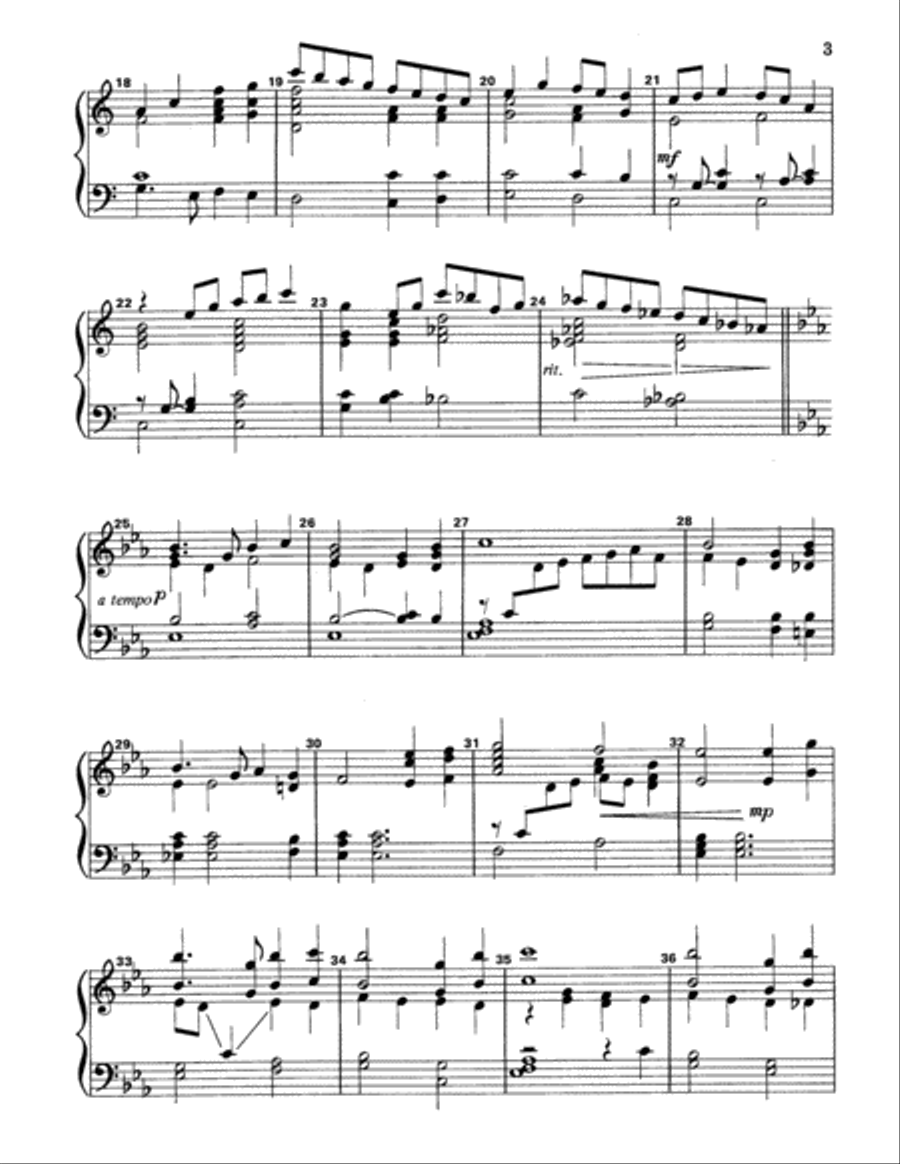 Michael, Row the Boat Ashore 3-Octaves scores gallery preview page 6