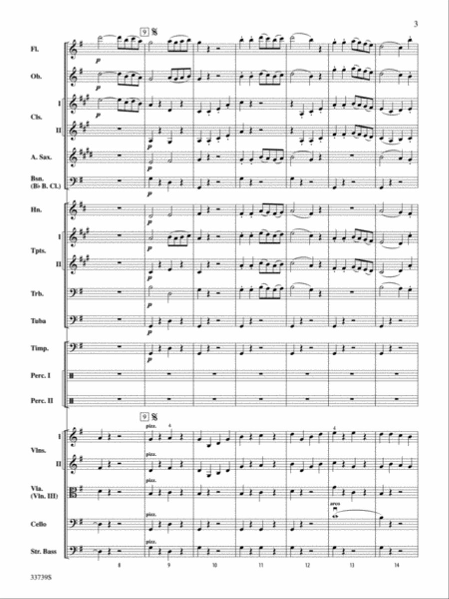 Military Symphony Full Orchestra scores gallery preview page 3