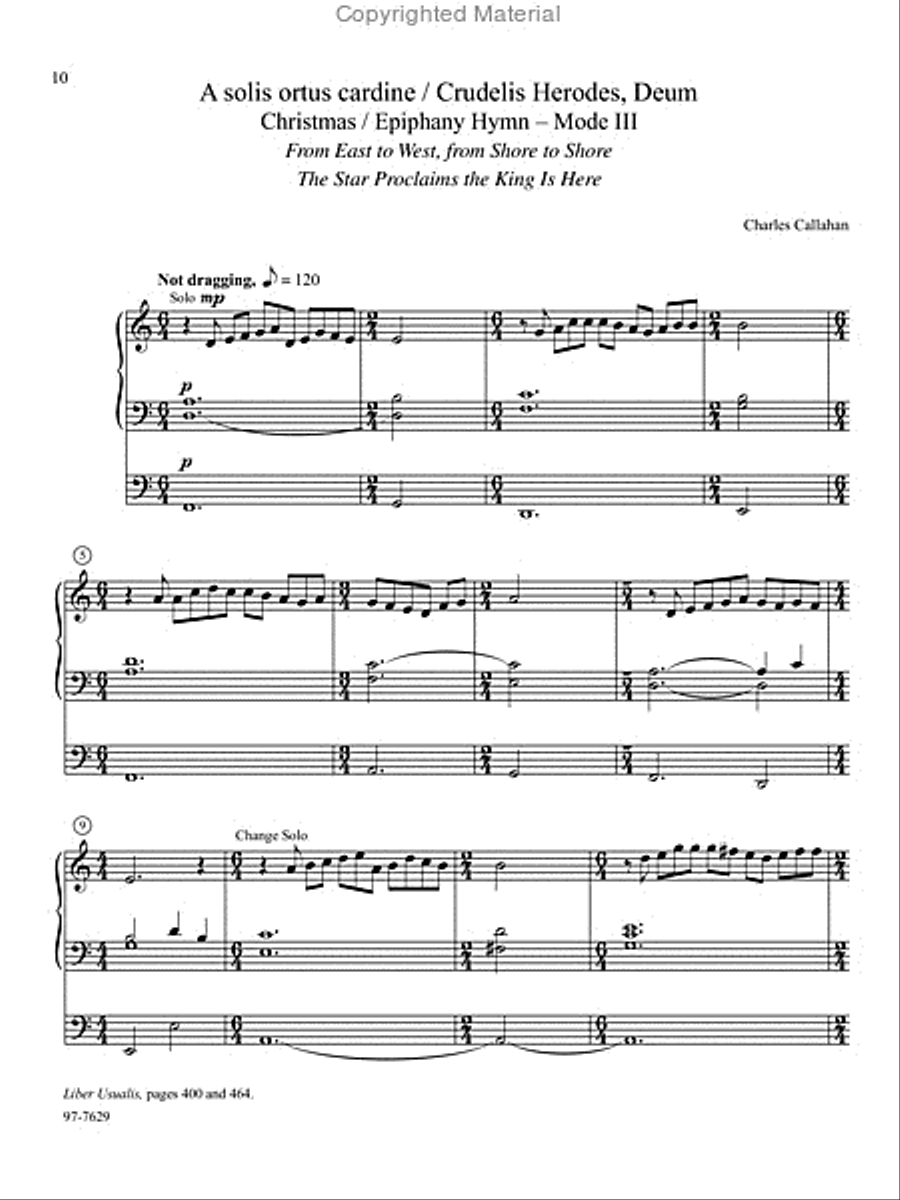 Chant, Vol. III Chant, Vol. III Organ scores gallery preview page 6