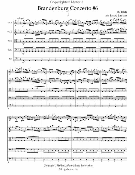 Brandenburg Concerto No. 6 image number null