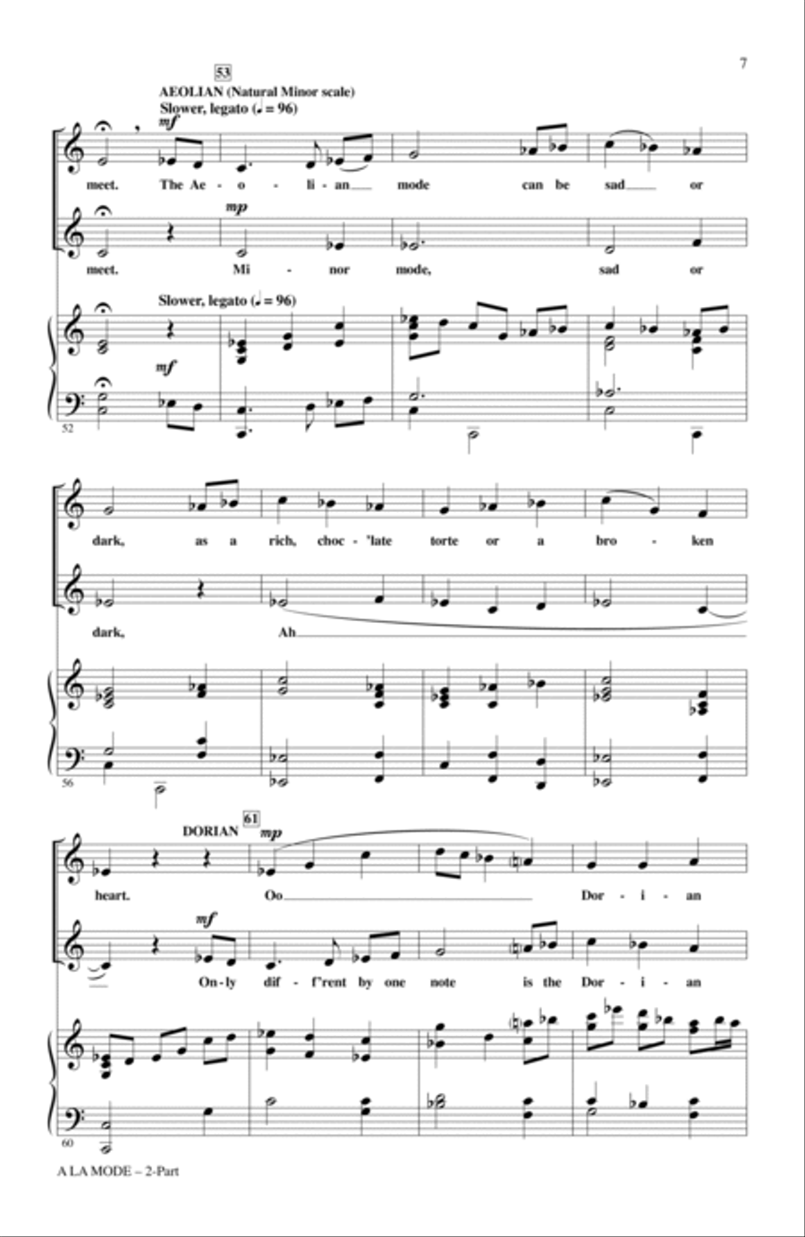 A La Mode A La Mode 2-Part scores gallery preview page 5