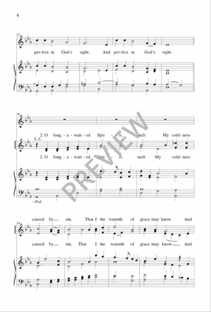 Ignite My Heart, O Holy Flame 4-Part scores gallery preview page 4