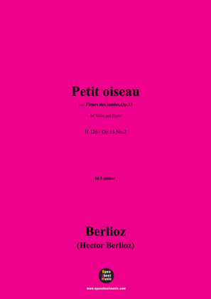 Berlioz-Petit oiseau,H 126,in f minor