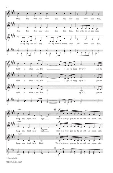 The Climb (from Hannah Montana: The Movie) (arr. Deke Sharon)