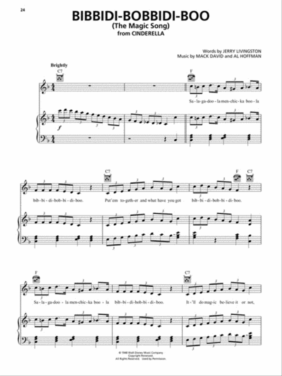 The Disney Collection – 3rd Edition Piano, Vocal, Guitar scores gallery preview page 5