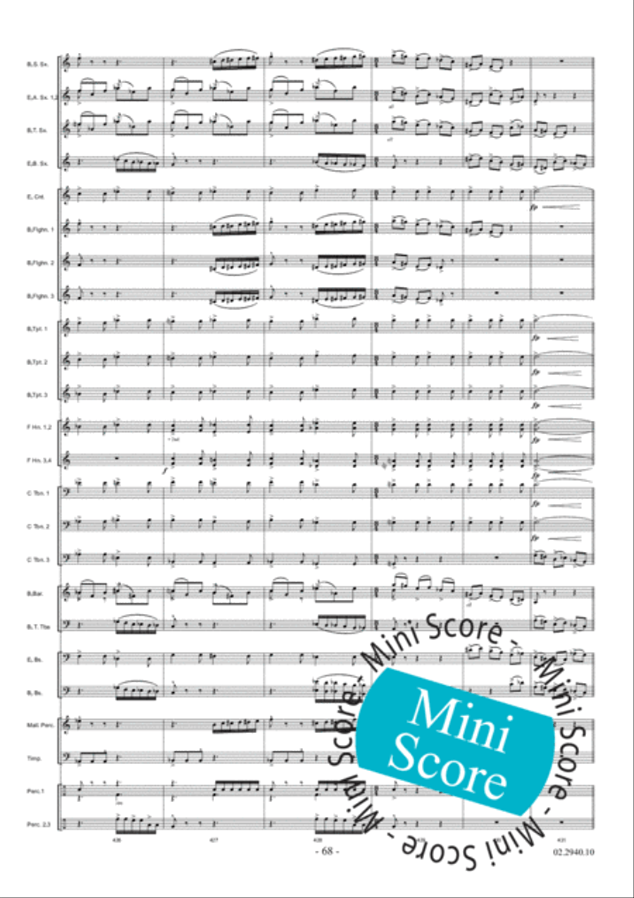 Aurora Fanfare Band scores gallery preview page 74