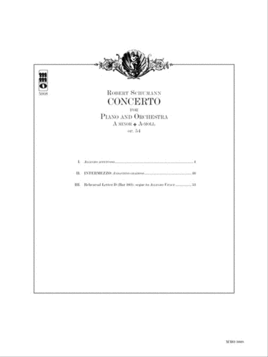 Schumann – Concerto in A Minor, Op. 54 Piano Solo scores gallery preview page 2