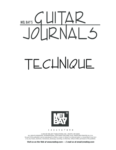Guitar Journals - Technique