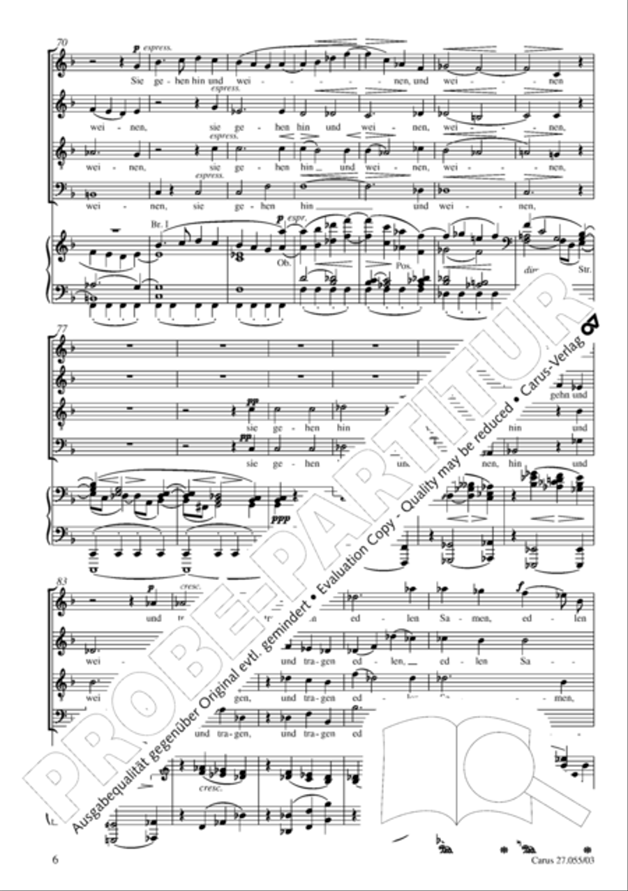 Ein Deutsches Requiem (German Requiem) 4-Part scores gallery preview page 9