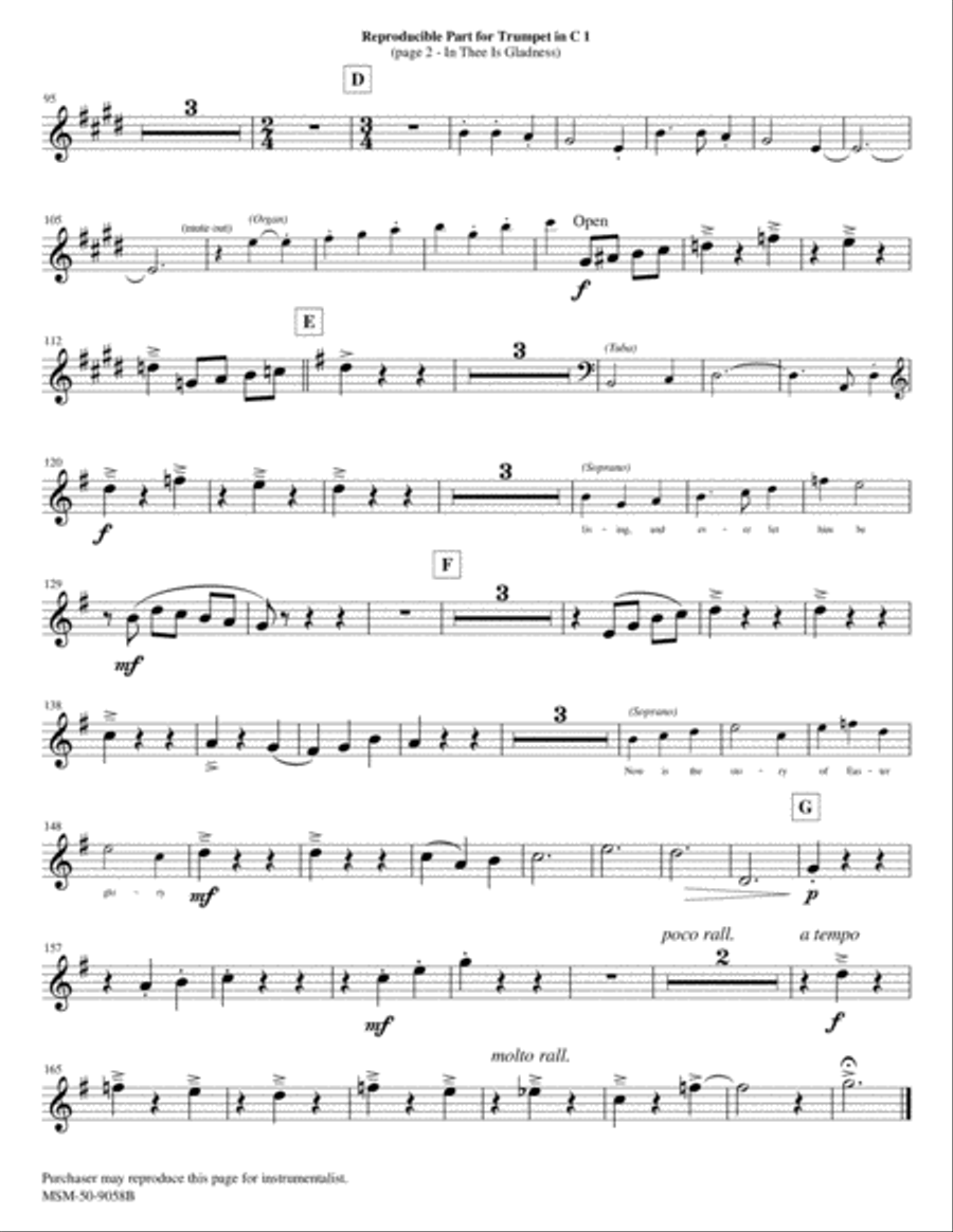 In Thee Is Gladness Choir scores gallery preview page 4
