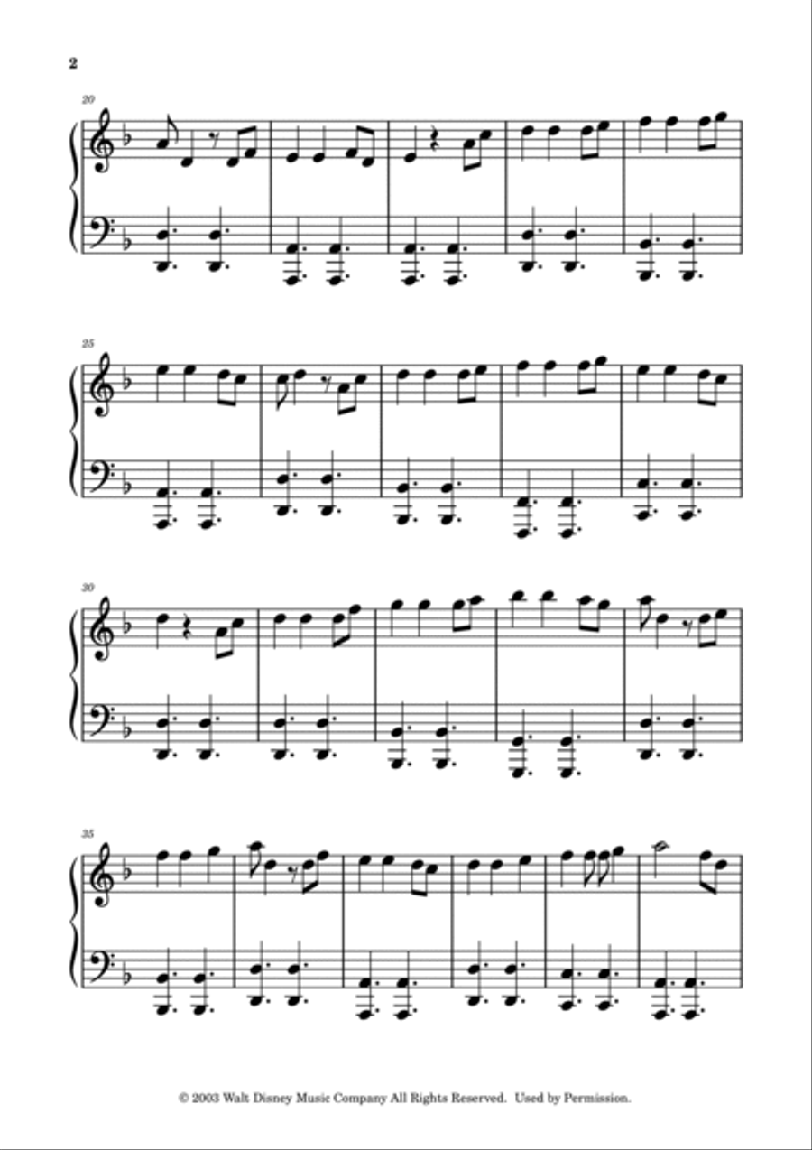 He's A Pirate Easy Piano scores gallery preview page 2