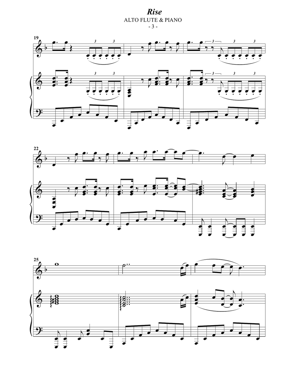Rise Flute Solo scores gallery preview page 3