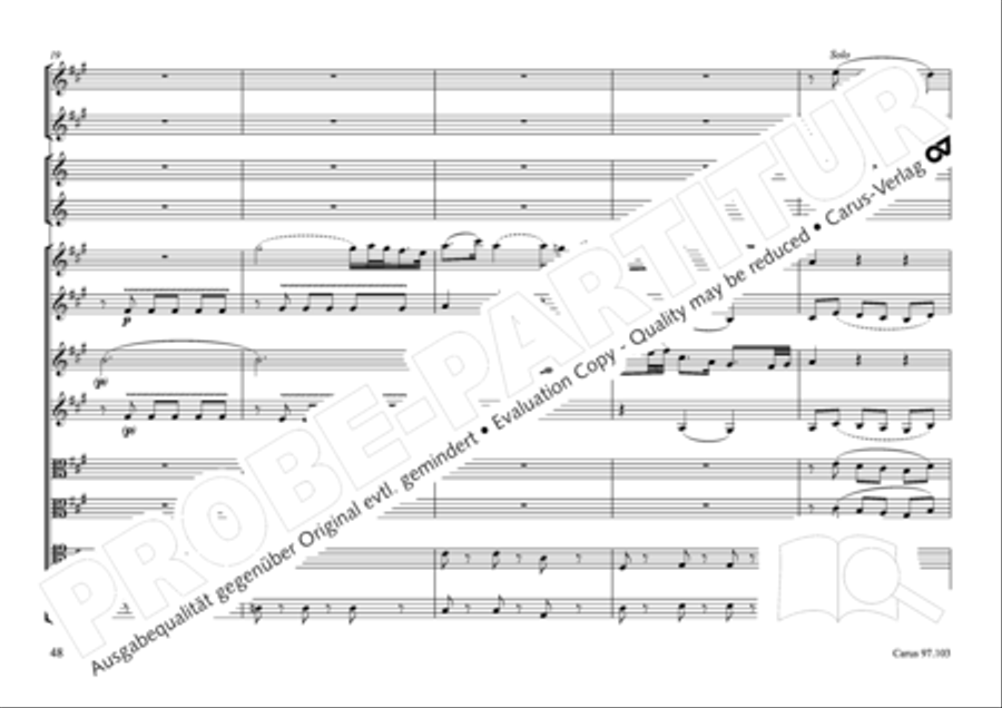 Concertone in D major Horn scores gallery preview page 49