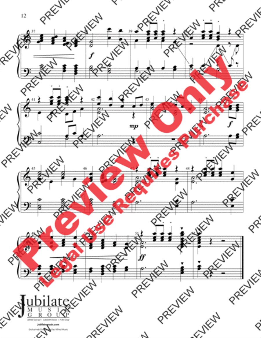An English Hymn Sketchbook Handbell Choir scores gallery preview page 12