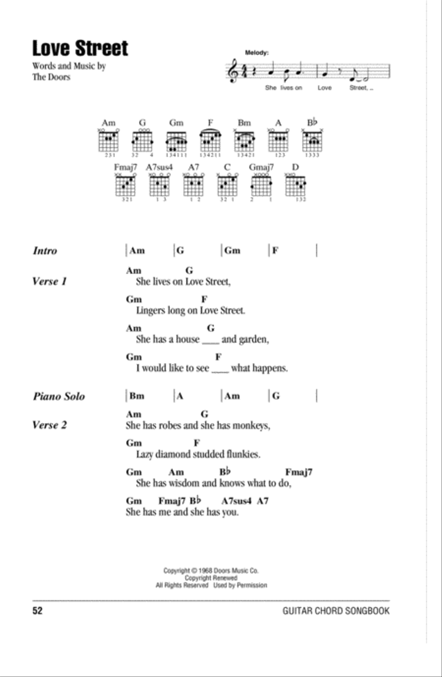 Love Street Love Street Acoustic Guitar scores gallery preview page 1