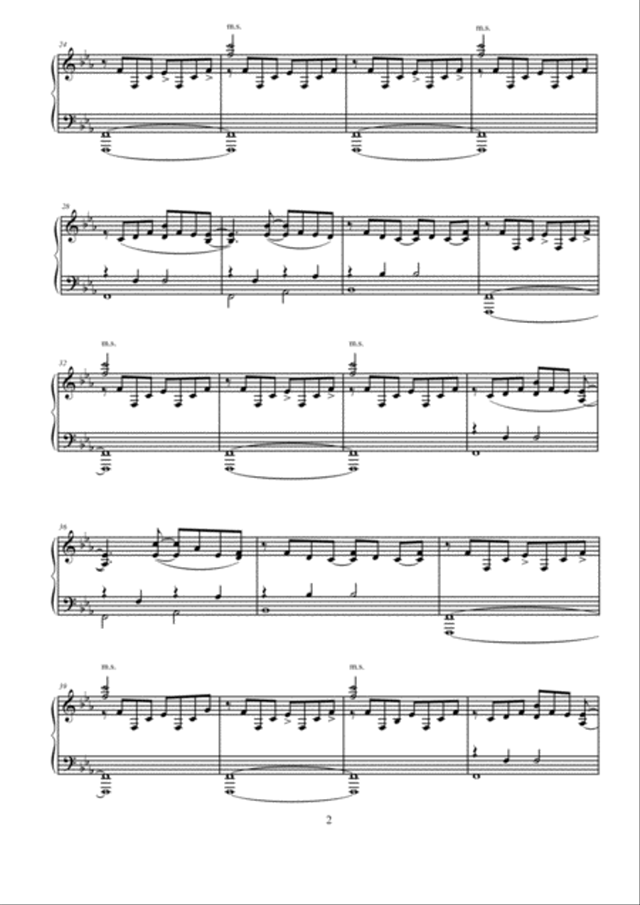 Venti di marzo (March Winds) - Luca Ottani Piano Solo scores gallery preview page 3