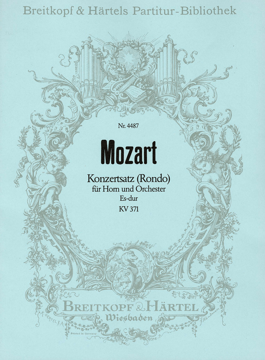 Concert Rondo in E flat major K. 371 Orchestra scores gallery preview page 1