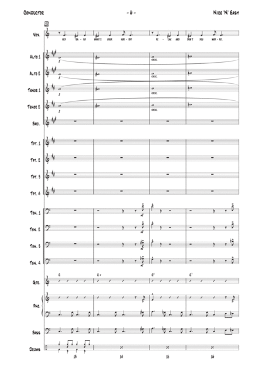 Nice 'n' Easy Nice 'n' Easy Jazz Ensemble scores gallery preview page 6