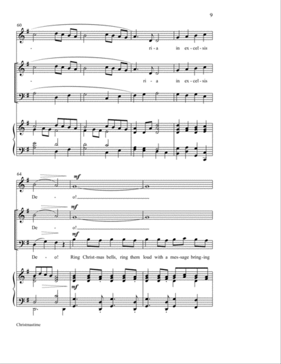 Christmastime Unison Choir scores gallery preview page 10