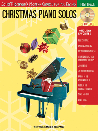 Book cover for Christmas Piano Solos - First Grade (Book/Online Audio)