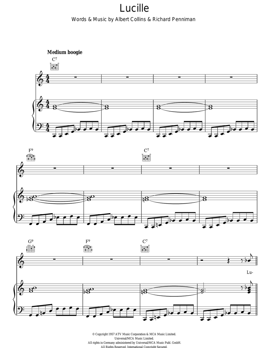 Lucille Lucille Acoustic Guitar scores gallery preview page 1