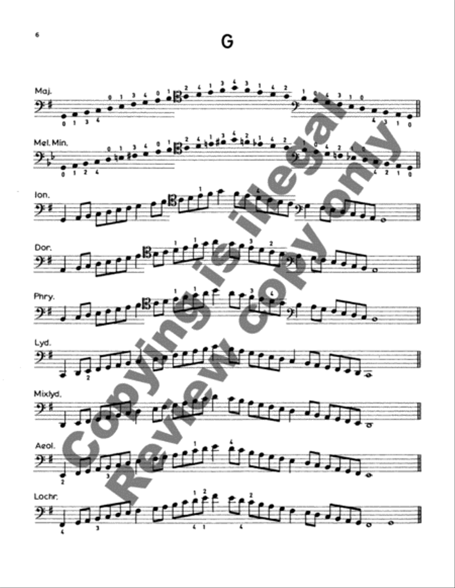 Cello Scales and Arpeggios Cello scores gallery preview page 10