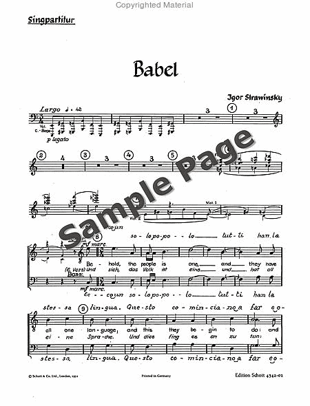 Babel Choral Schre